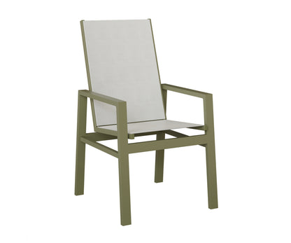 Vida High Back Padded Sling Dining Chair