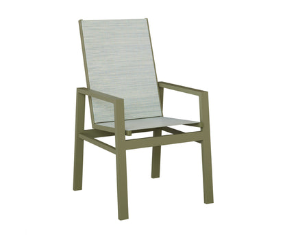 Vida High Back Padded Sling Dining Chair
