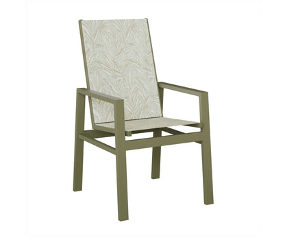 Vida High Back Padded Sling Dining Chair