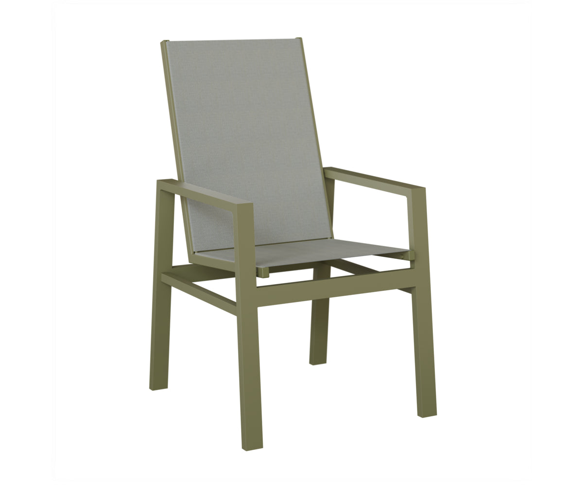 Vida High Back Padded Sling Dining Chair
