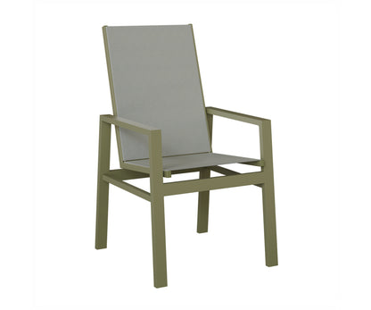 Vida High Back Padded Sling Dining Chair