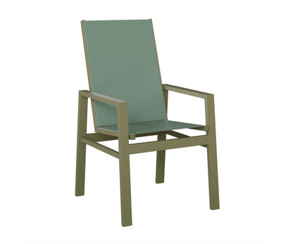 Vida High Back Padded Sling Dining Chair