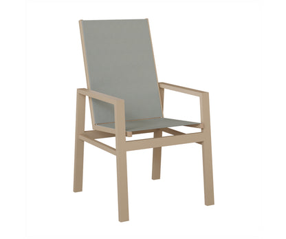 Vida High Back Padded Sling Dining Chair