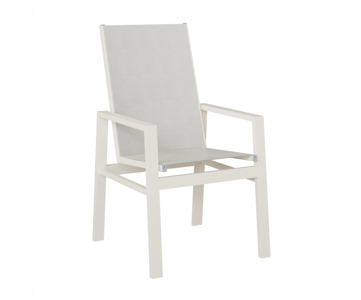 Vida High Back Padded Sling Dining Chair