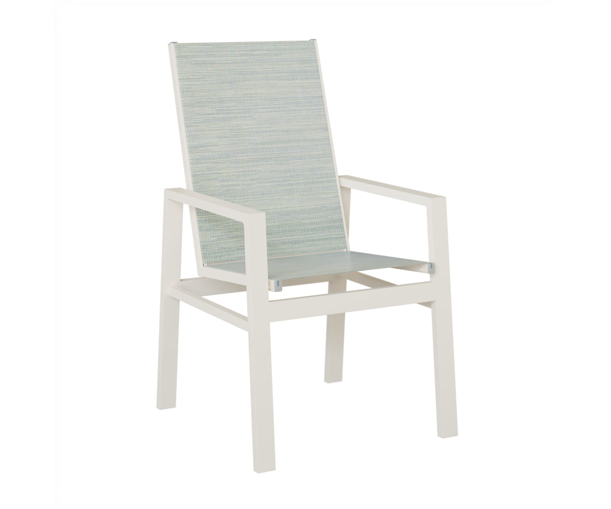 Vida High Back Padded Sling Dining Chair