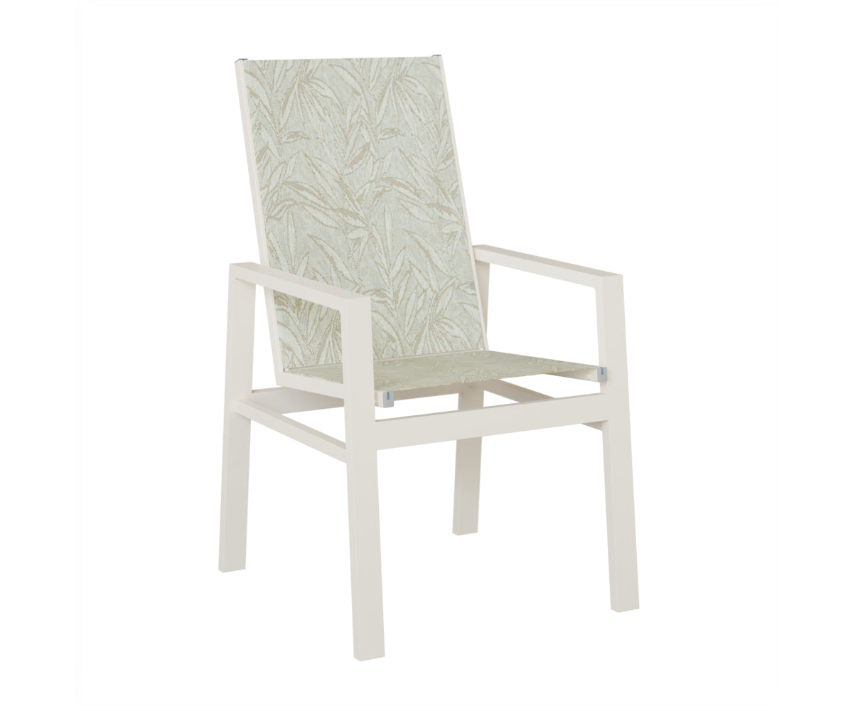 Vida High Back Padded Sling Dining Chair
