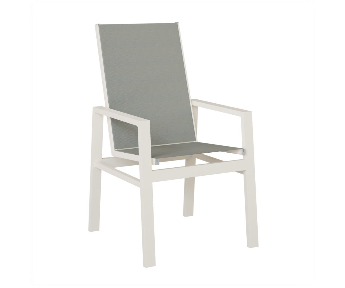 Vida High Back Padded Sling Dining Chair