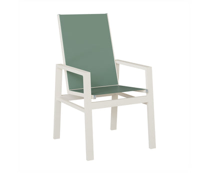 Vida High Back Padded Sling Dining Chair