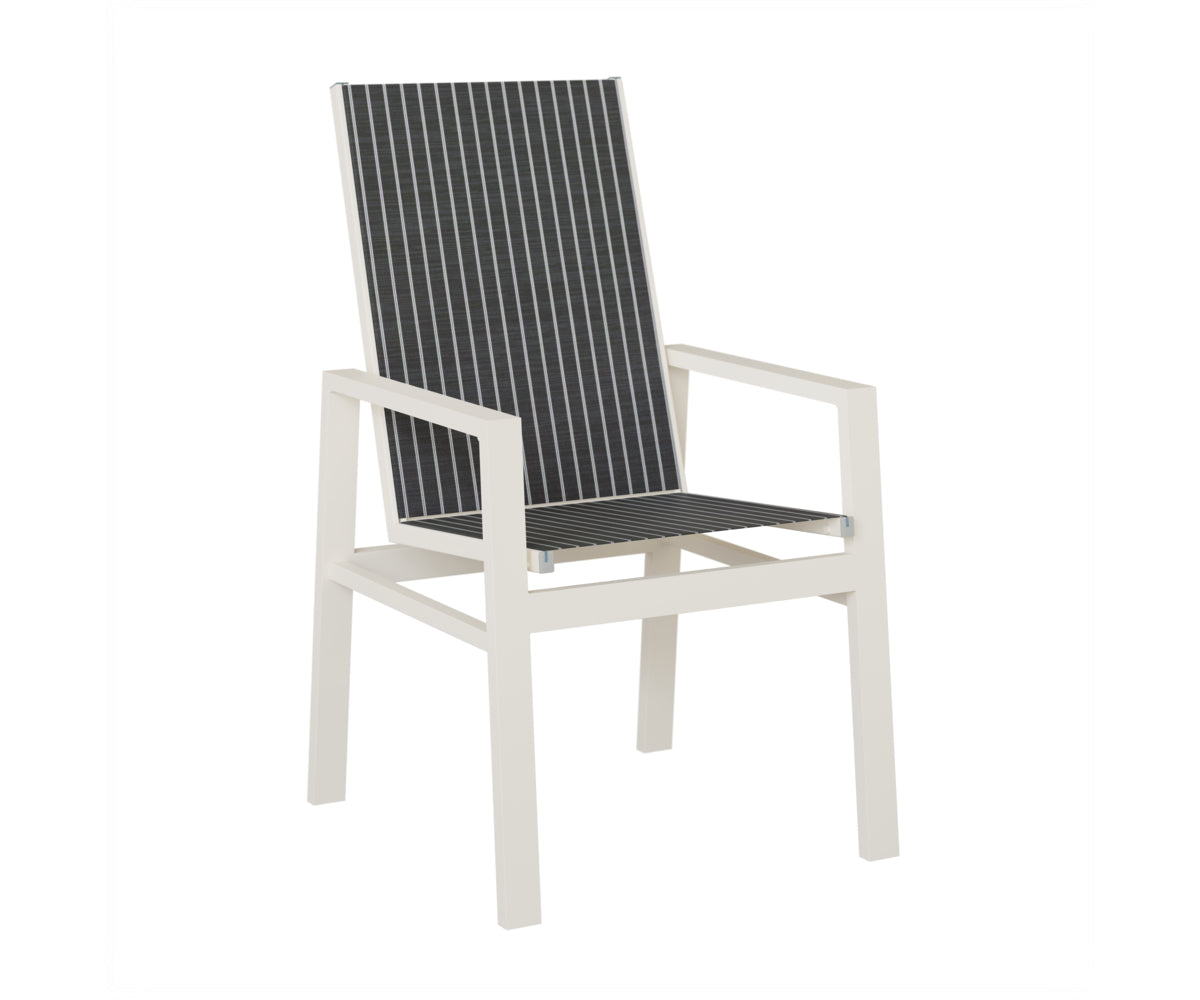 Vida High Back Padded Sling Dining Chair