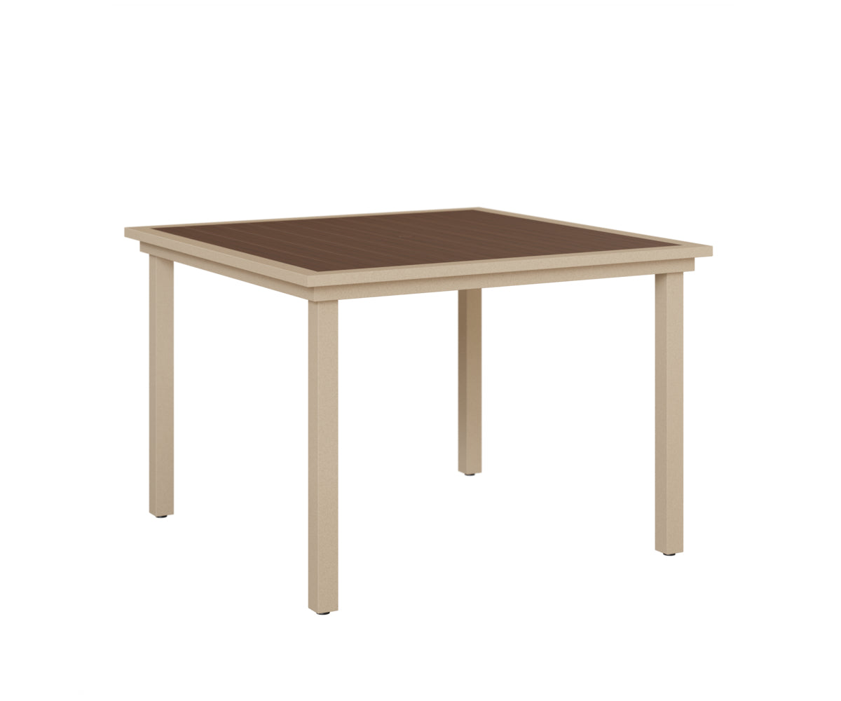 Vida 44" Poly Square Dining Table
