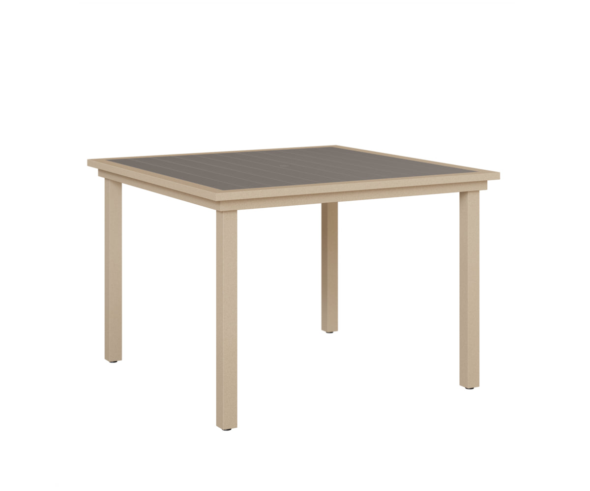 Vida 44" Poly Square Dining Table