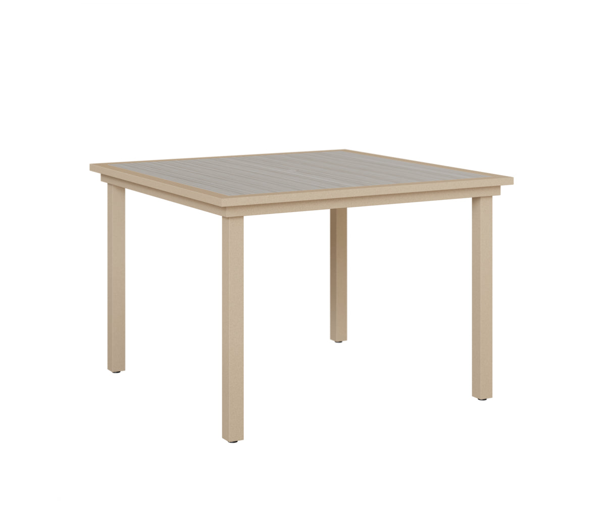 Vida 44" Poly Square Dining Table