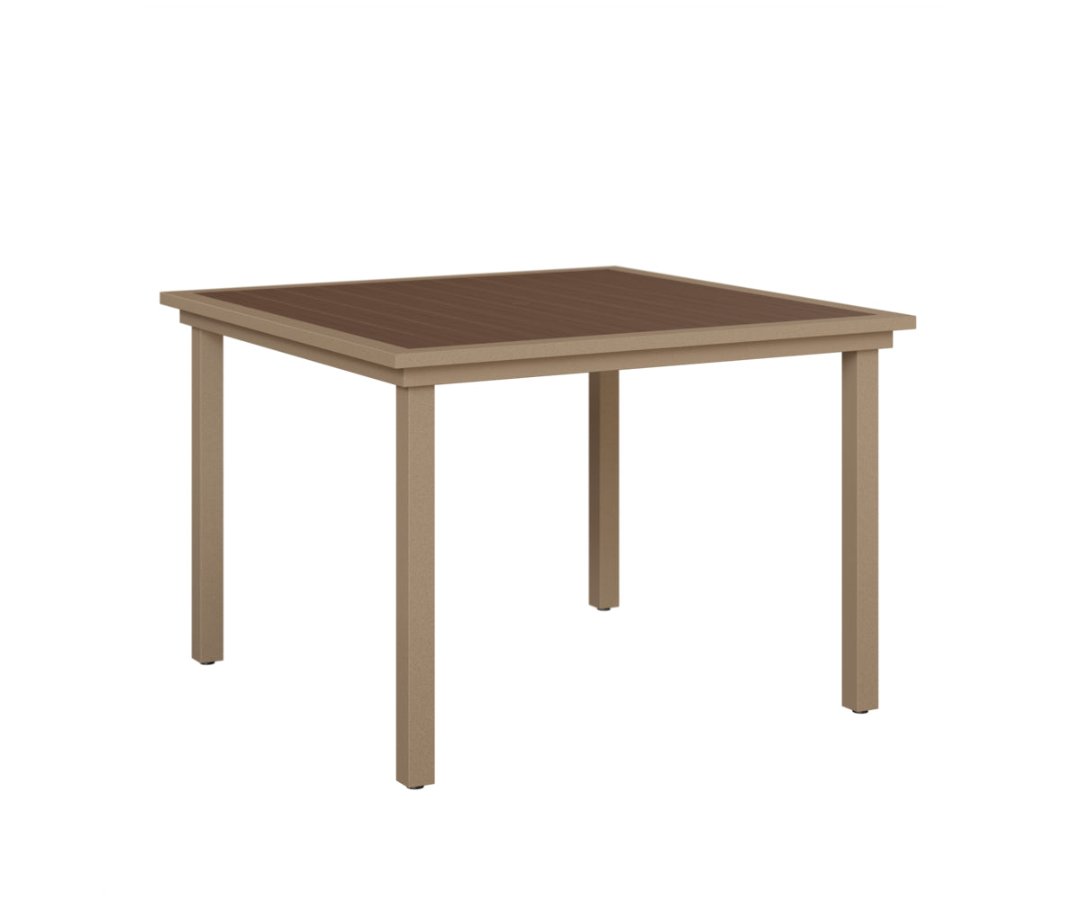 Vida 44" Poly Square Dining Table