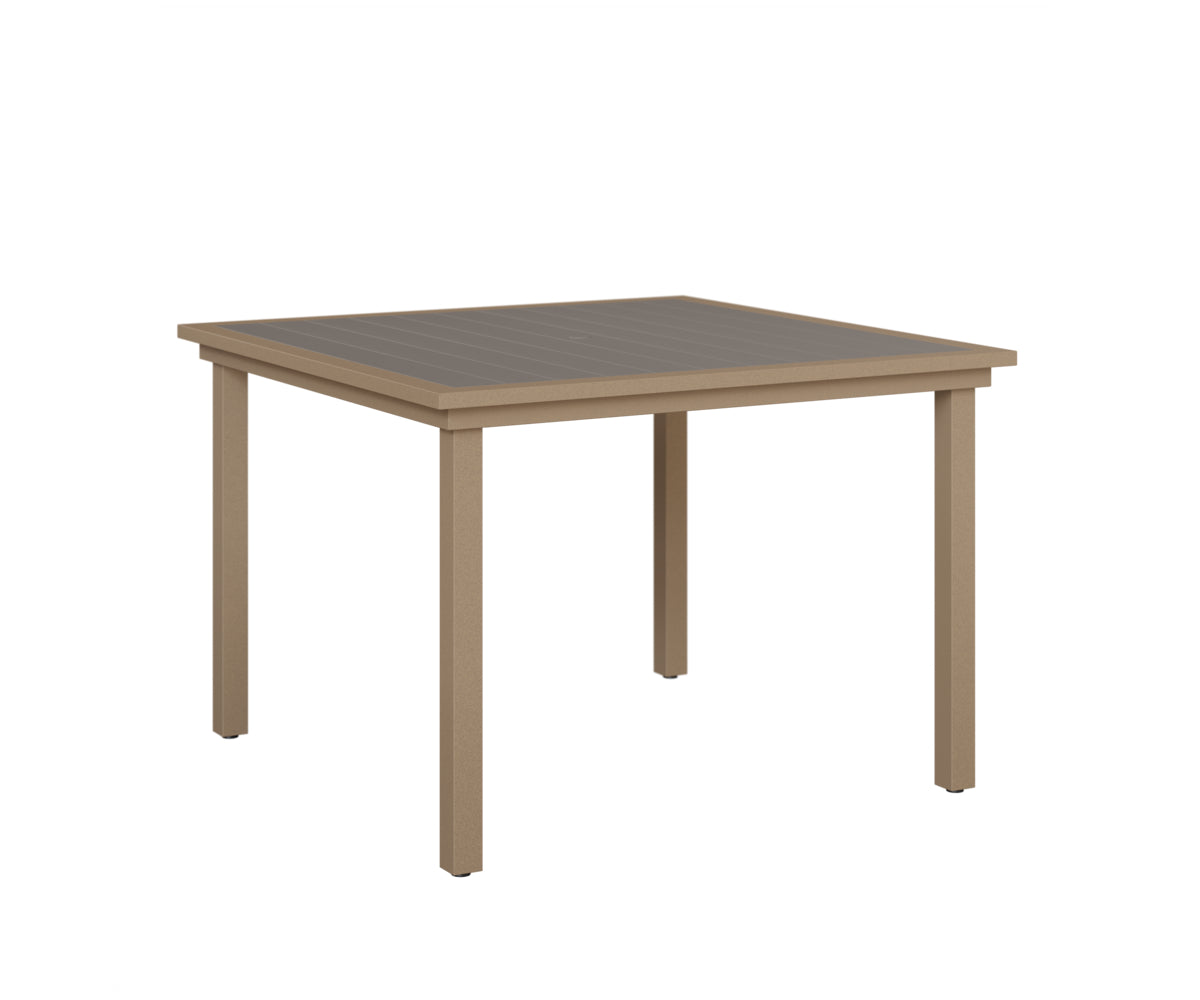 Vida 44" Poly Square Dining Table