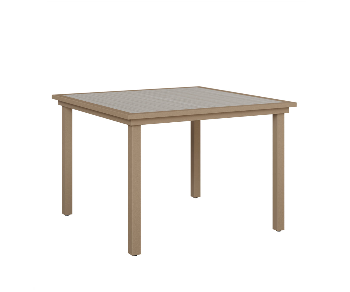 Vida 44" Poly Square Dining Table