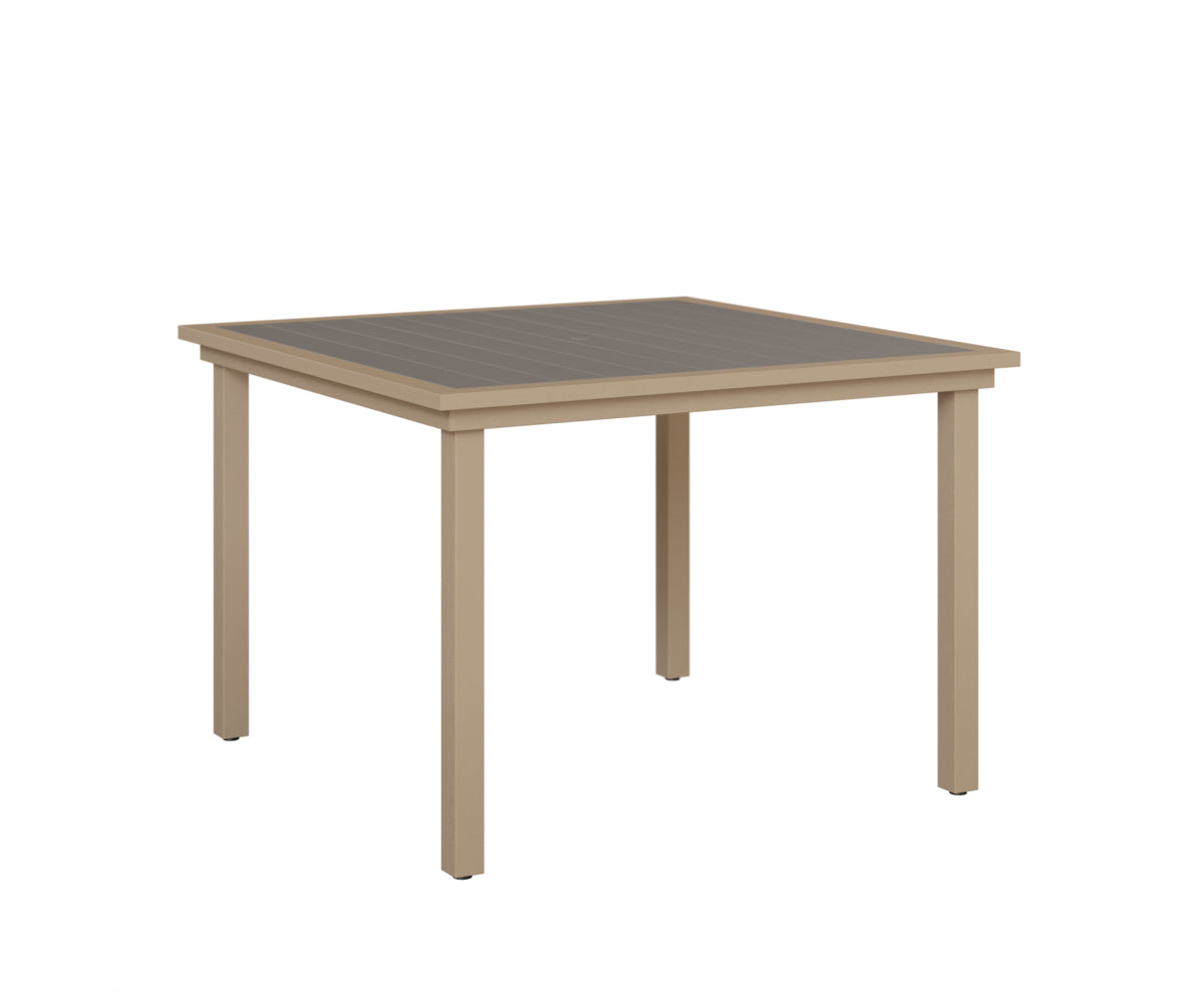 Vida 44" Poly Square Dining Table