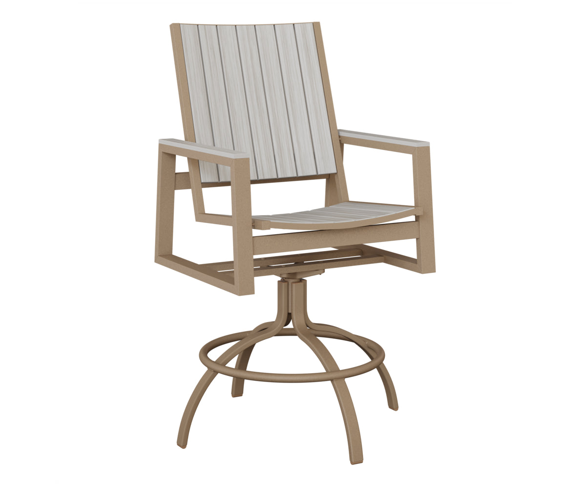Vida Poly Swivel Bar Chair