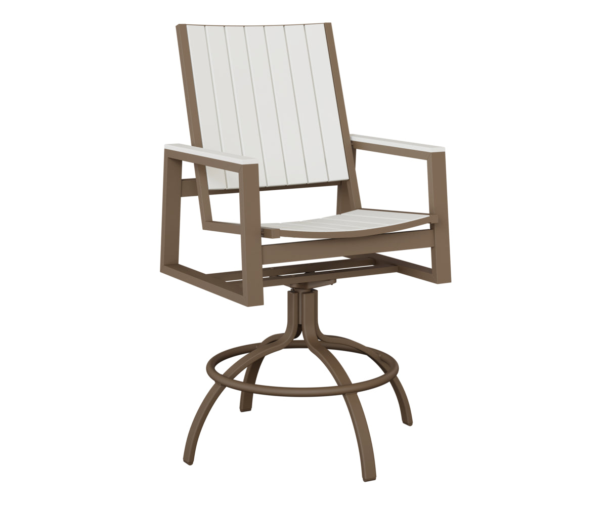 Vida Poly Swivel Bar Chair