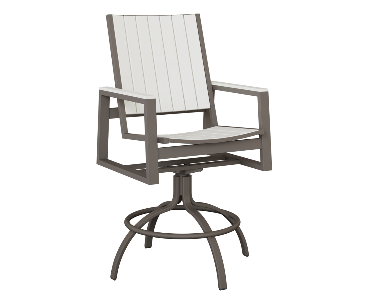 Vida Poly Swivel Bar Chair
