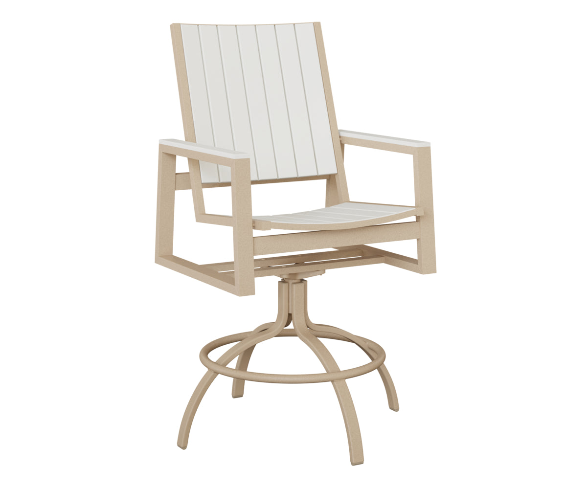 Vida Poly Swivel Bar Chair