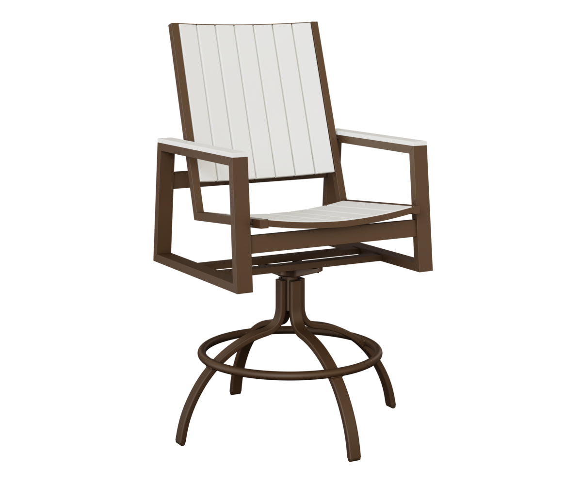 Vida Poly Swivel Bar Chair