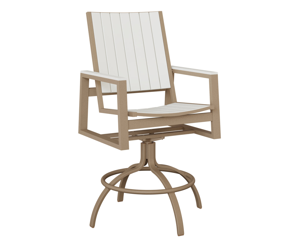 Vida Poly Swivel Bar Chair