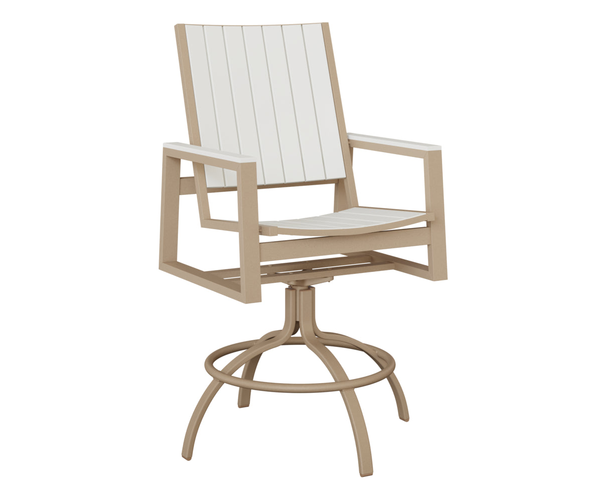Vida Poly Swivel Bar Chair