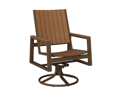 Vida Poly Swivel Rocker Dining Chair