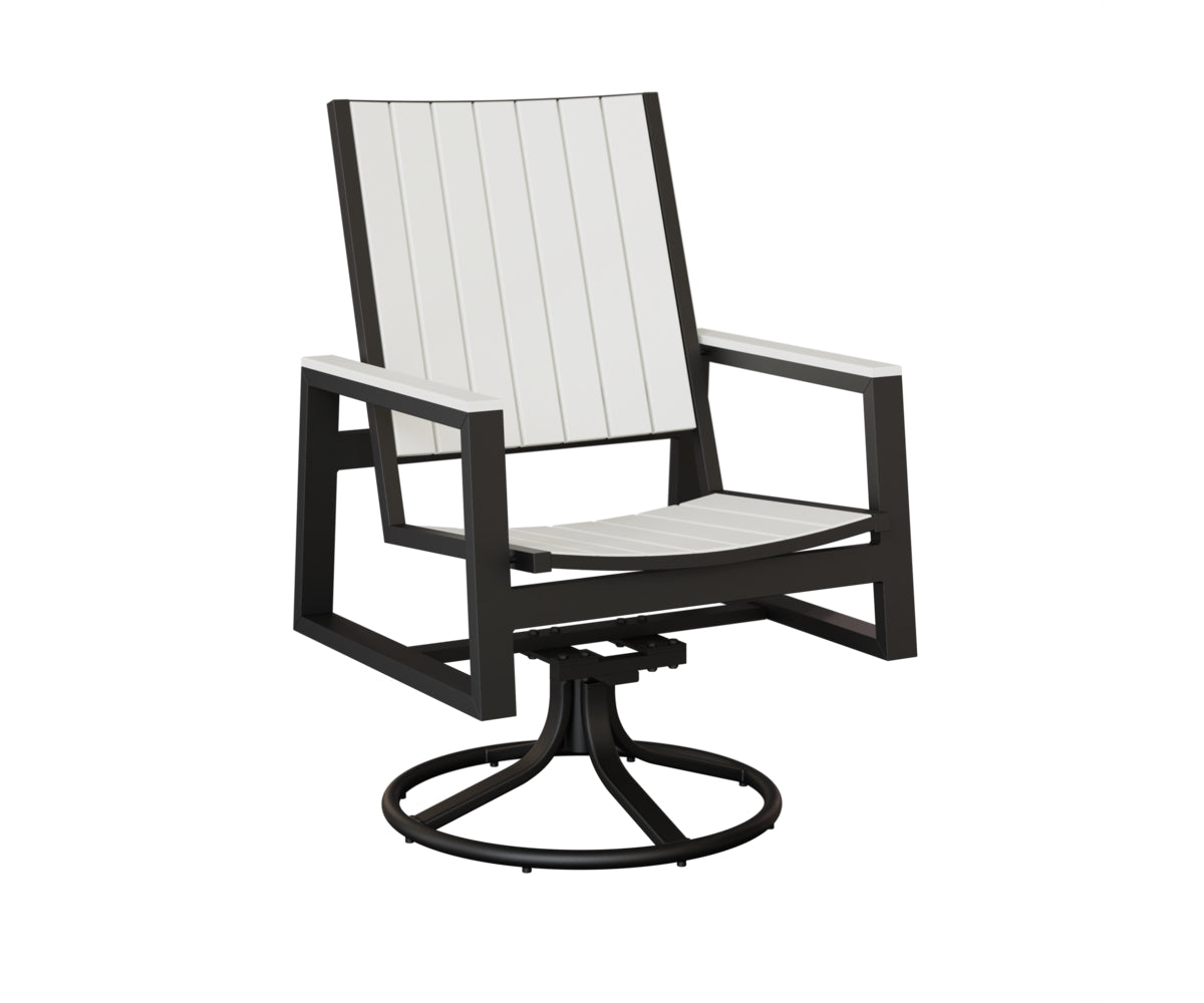 Vida Poly Swivel Rocker Dining Chair
