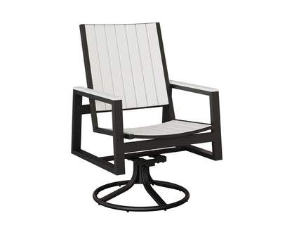 Vida Poly Swivel Rocker Dining Chair