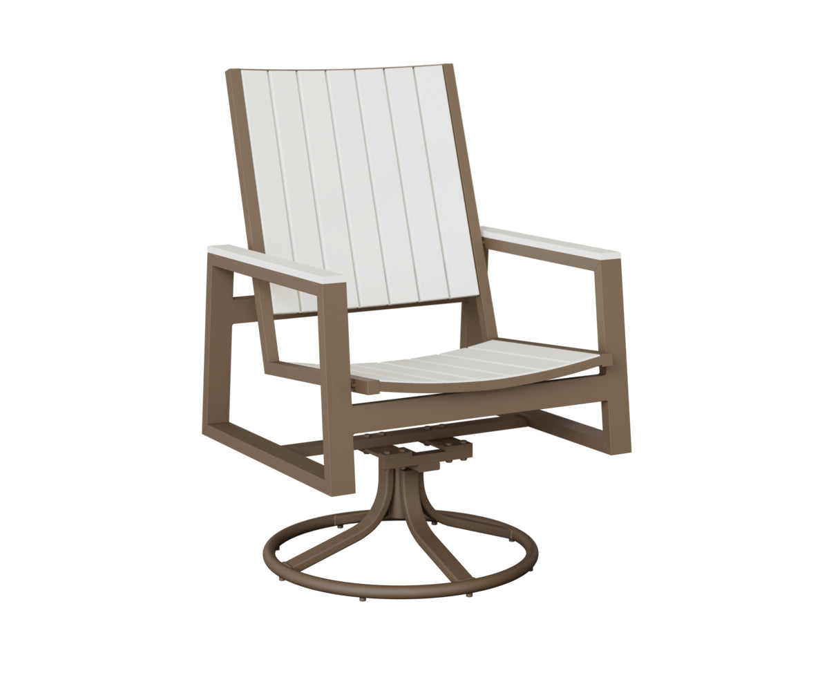 Vida Poly Swivel Rocker Dining Chair
