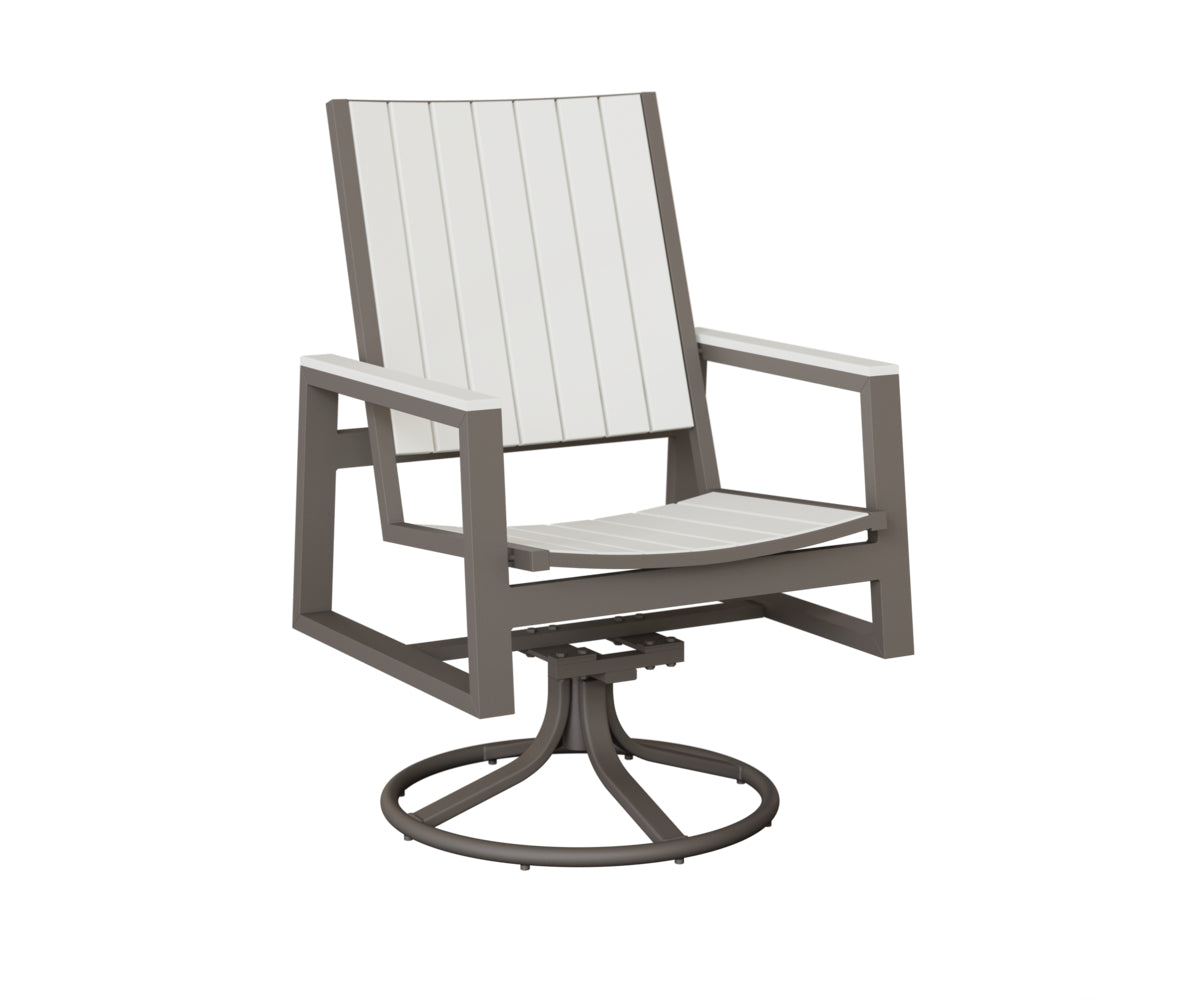 Vida Poly Swivel Rocker Dining Chair