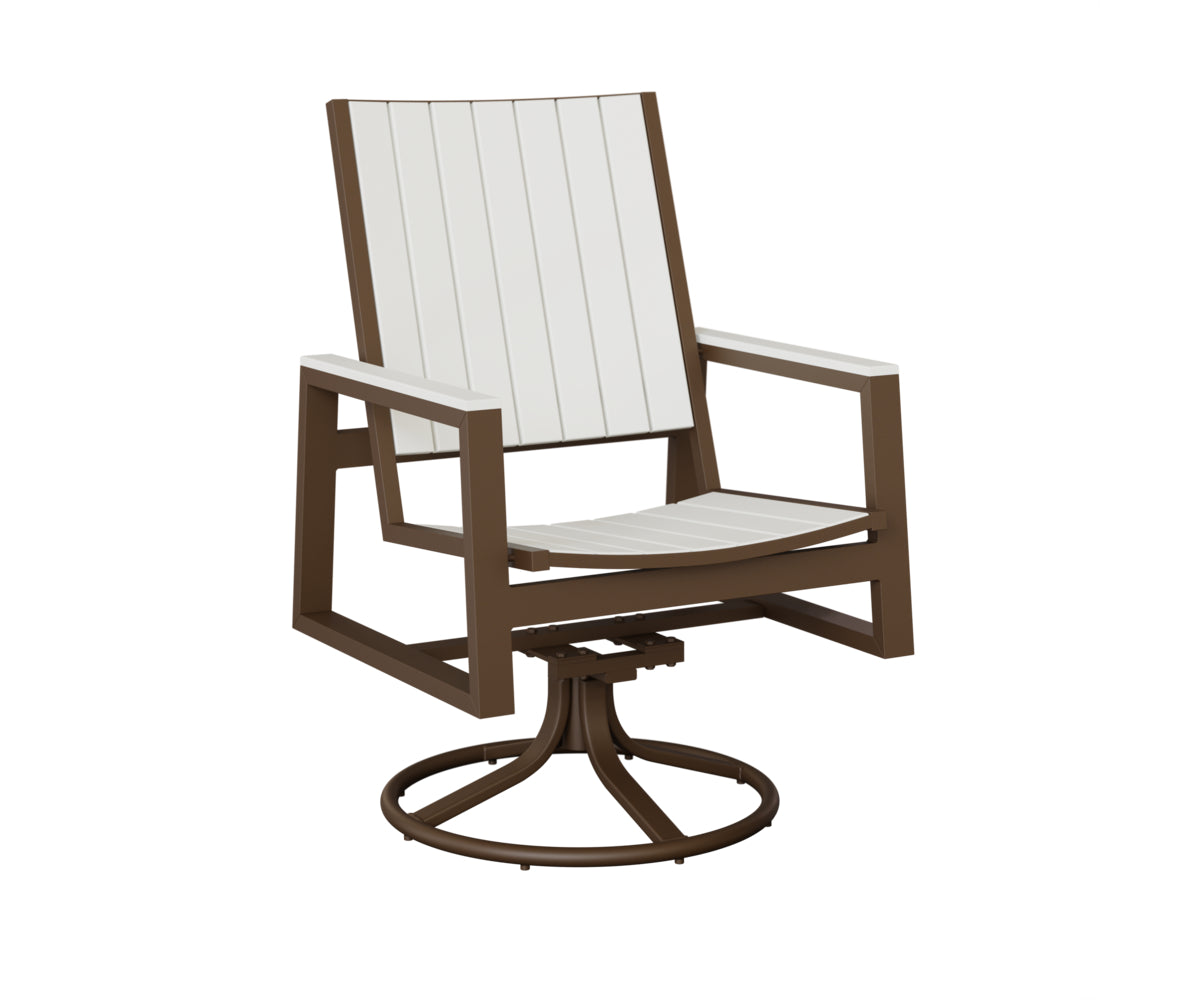 Vida Poly Swivel Rocker Dining Chair