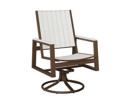 Vida Poly Swivel Rocker Dining Chair