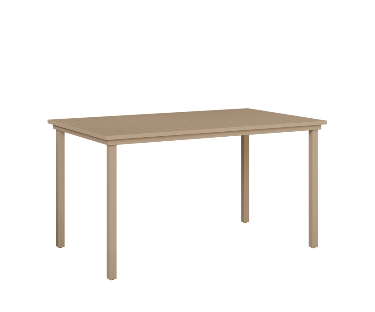 Vida 44" x 73" Aluminum Bar Table