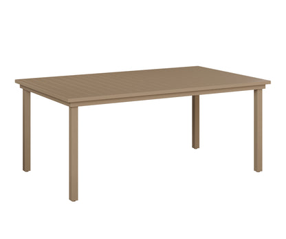 Vida 44" x 73" Aluminum Dining Table