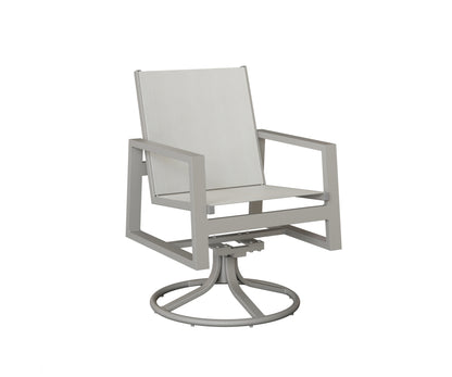 Vida Padded Sling Swivel Rocker Dining Chair