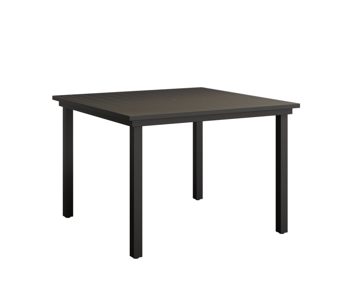 Vida 44" Aluminum Square Dining Table