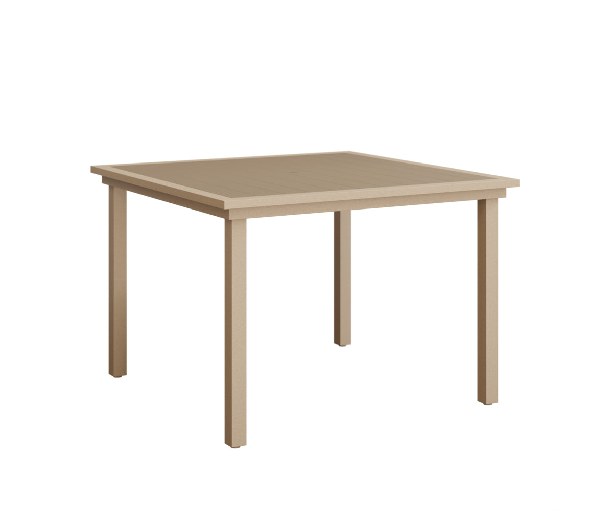 Vida 44" Poly Square Dining Table