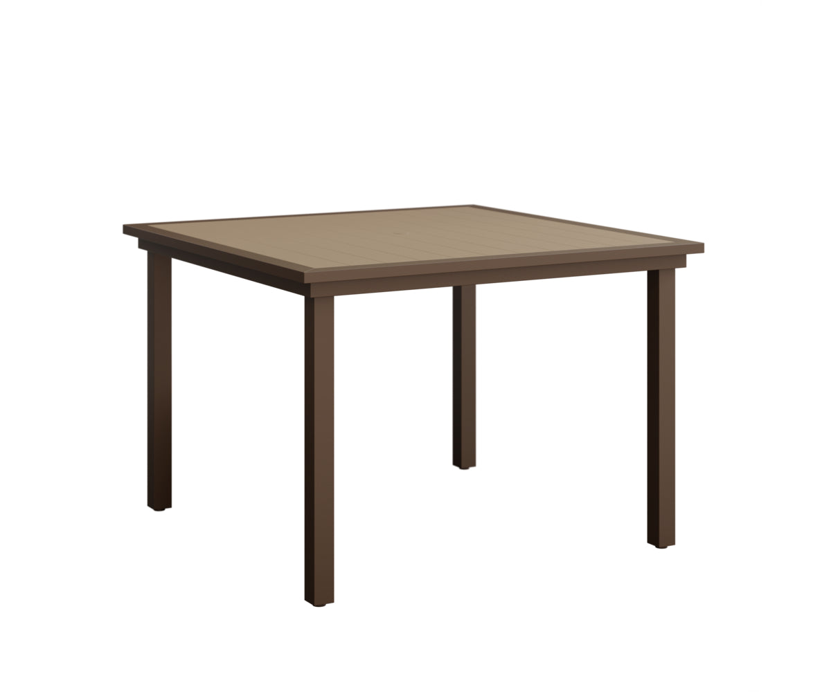 Vida 44" Poly Square Dining Table