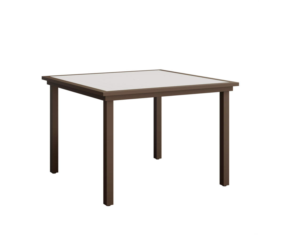 Vida 44" Poly Square Dining Table