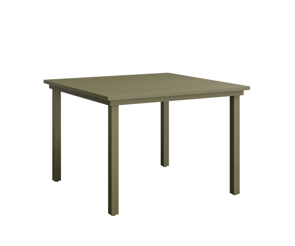 Vida 44" Aluminum Square Dining Table