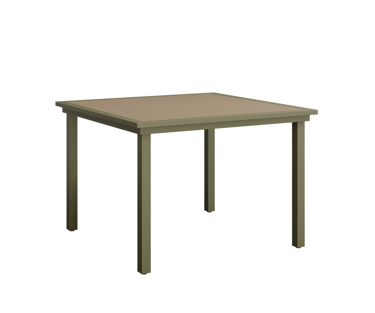 Vida 44" Poly Square Dining Table