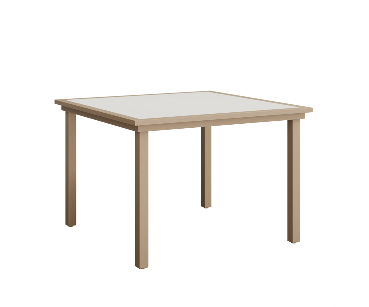 Vida 44" Poly Square Dining Table