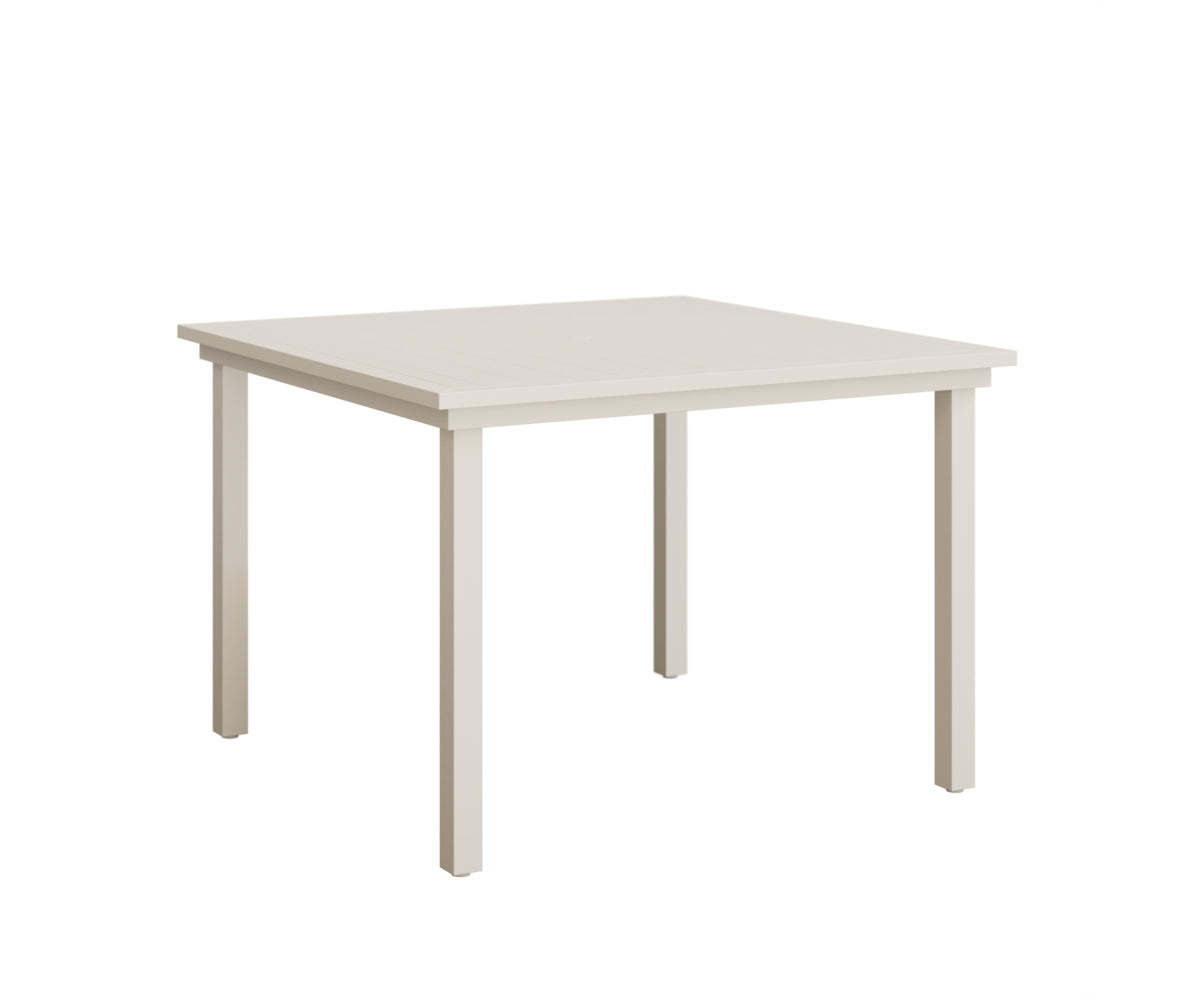 Vida 44" Aluminum Square Dining Table