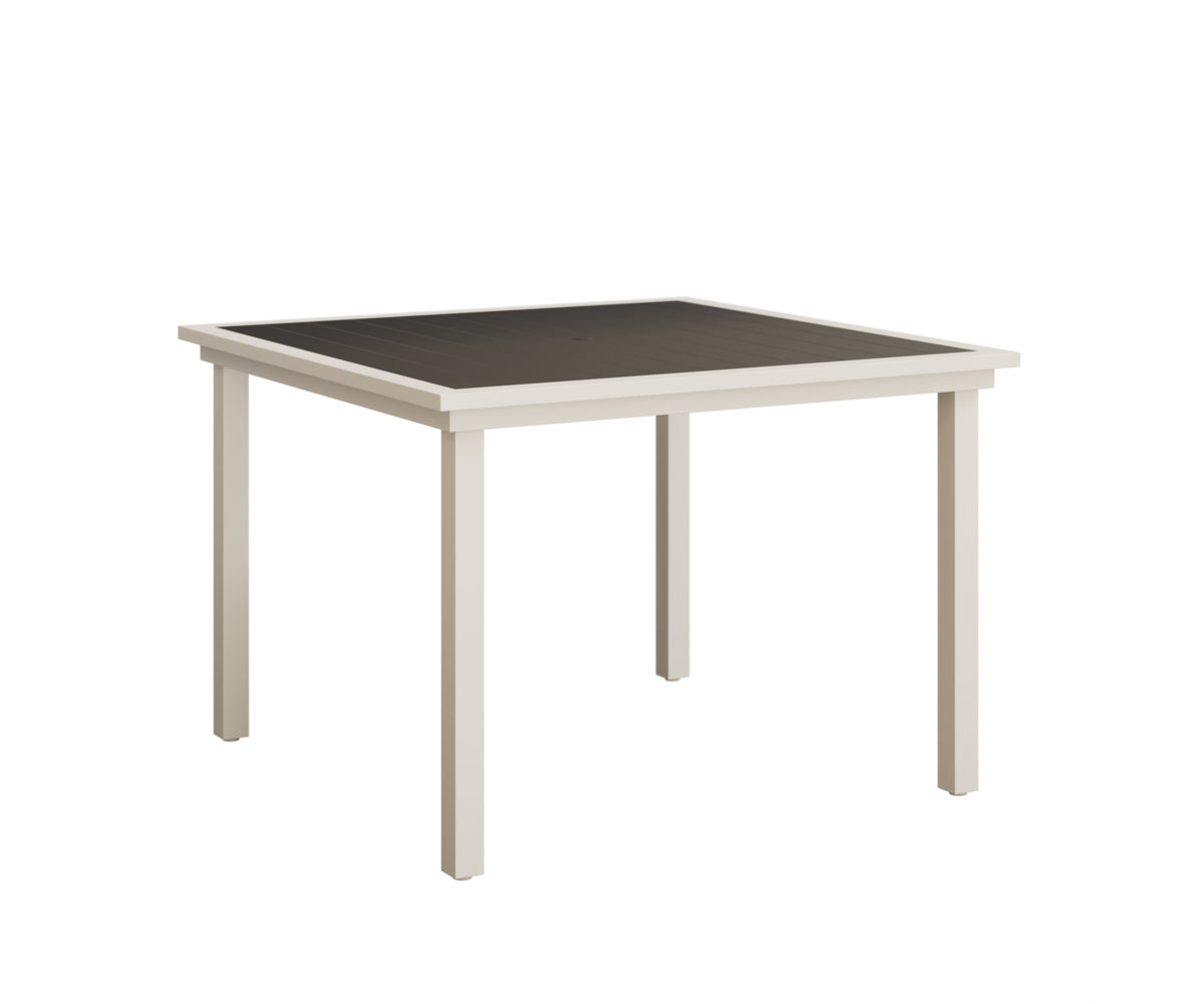 Vida 44" Poly Square Dining Table