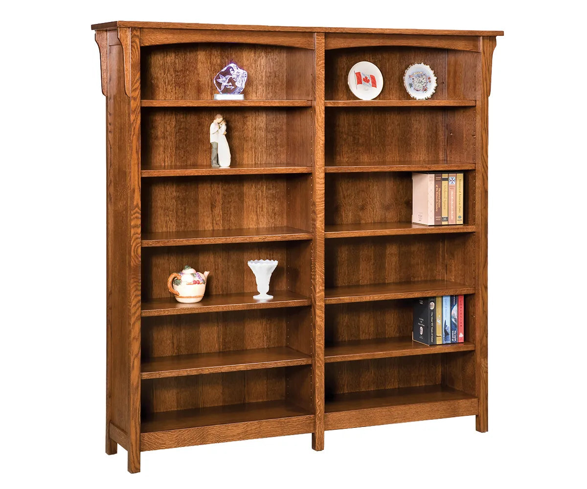SFC Amish Bridger Mission Double Bookcase