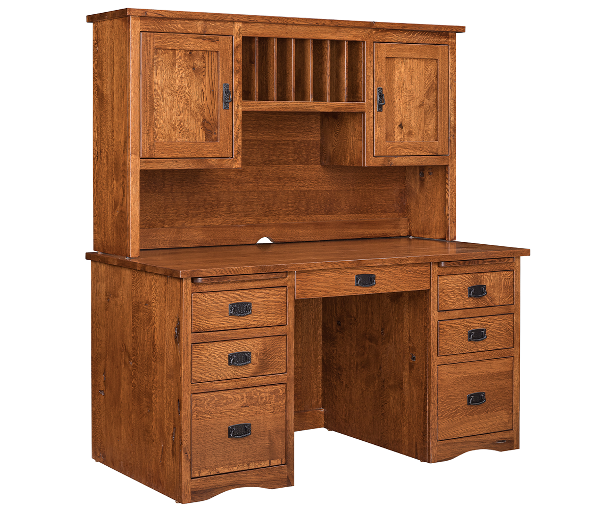 SFC Amish Mission Double Pedestal Desk