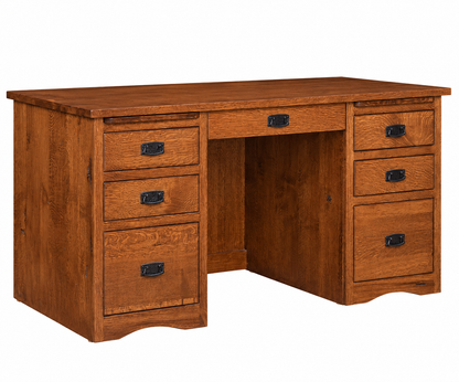 SFC Amish Mission Double Pedestal Desk