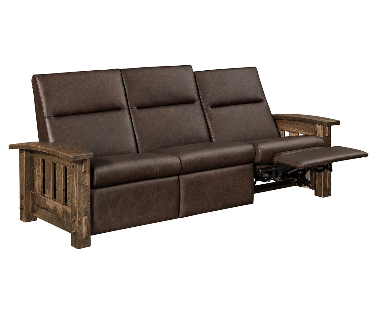 SFC Amish Houston Wall Hugger Sofa Recliner